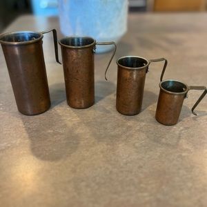 Vintage Copper Measuring Cups